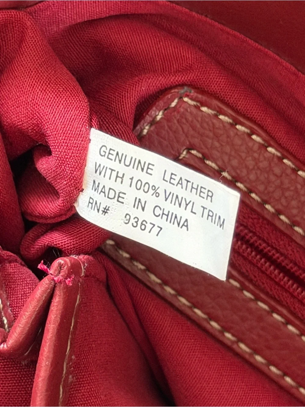 A.n.a NY genuine leather tote tassel bag